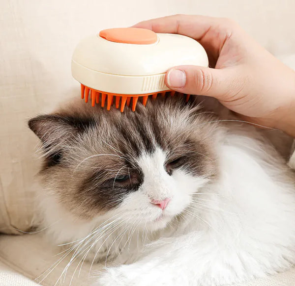 AE Pet Care 3-in-1 Steam Pet Hair Brush — grooming, deshedding and massage for dogs and cats